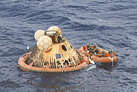 Splashdown - recovery of astronauts